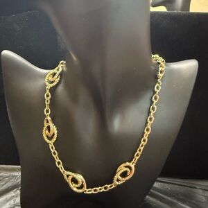 Napier Gold Tone Choker Necklace